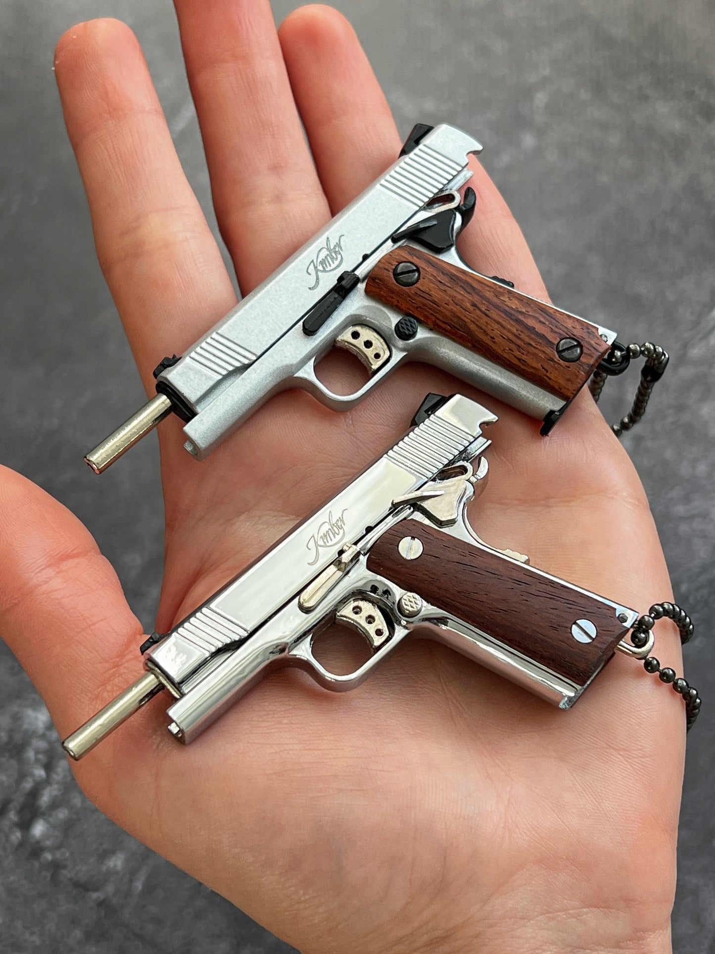 Clickraid™ Kimber Wooden Grip Detachable Keychain