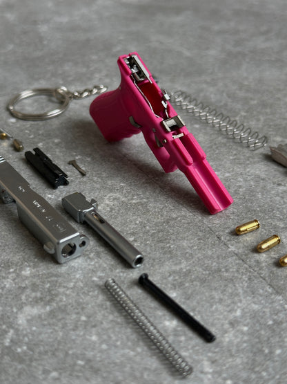 Clickraid™ Glock 17 Ejection Detachable Keychain — Spectrum Edition
