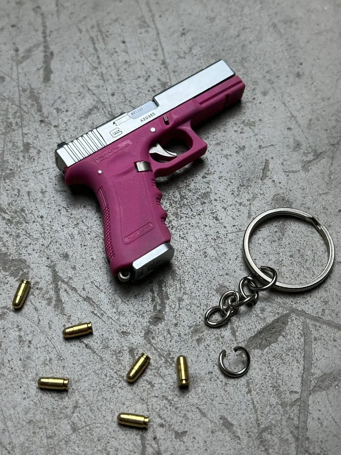 Clickraid™ Glock 17 Ejection Detachable Keychain — Spectrum Edition