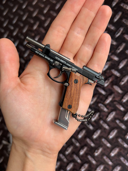 Clickraid™ Beretta Wooden Grip Multi-Tool Keychain