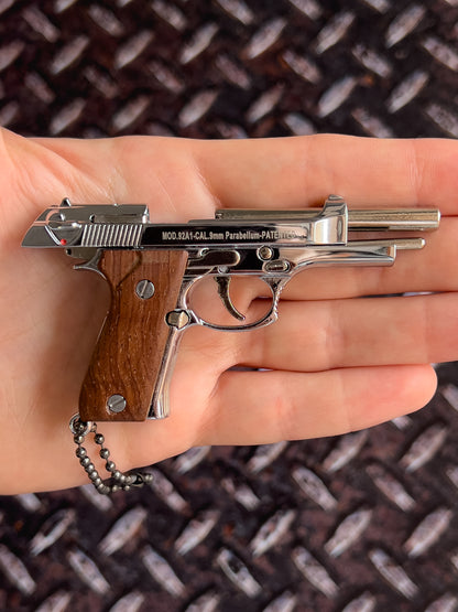 Clickraid™ Beretta Wooden Grip Multi-Tool Keychain