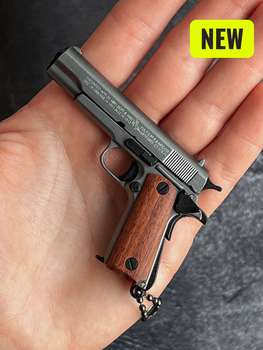 Clickraid™ Colt Wooden Grip Detachable Keychain