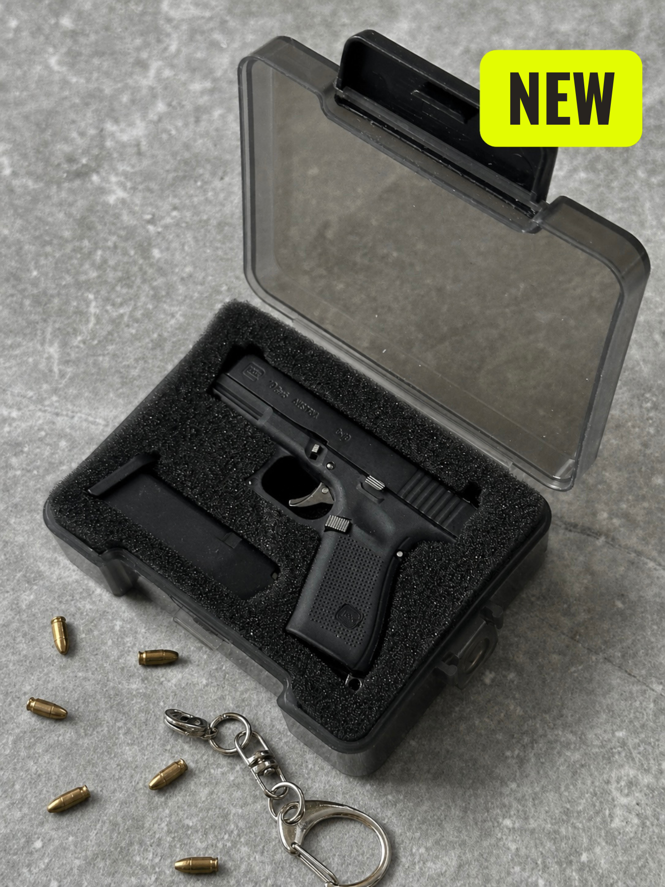 Clickraid™ Glock 19 Ejection Detachable Keychain with case